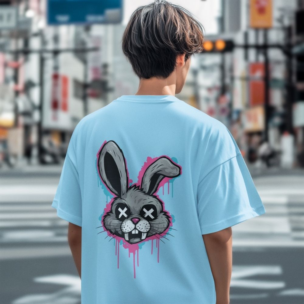 Oversize - Мъжка Тениска Лудият заек