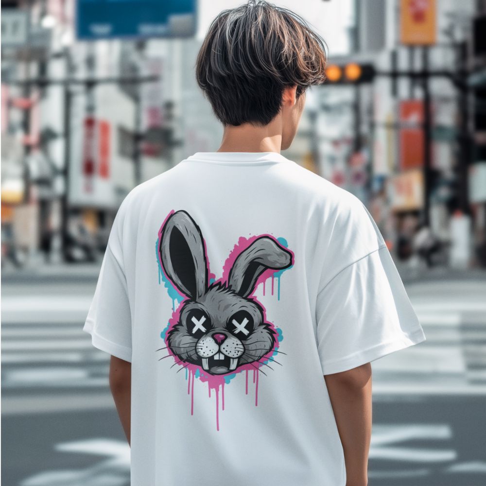 Oversize - Мъжка Тениска Лудият заек