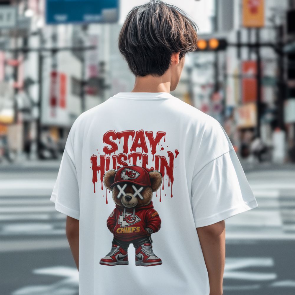 Oversize - Мъжка Тениска Мечо Хъс