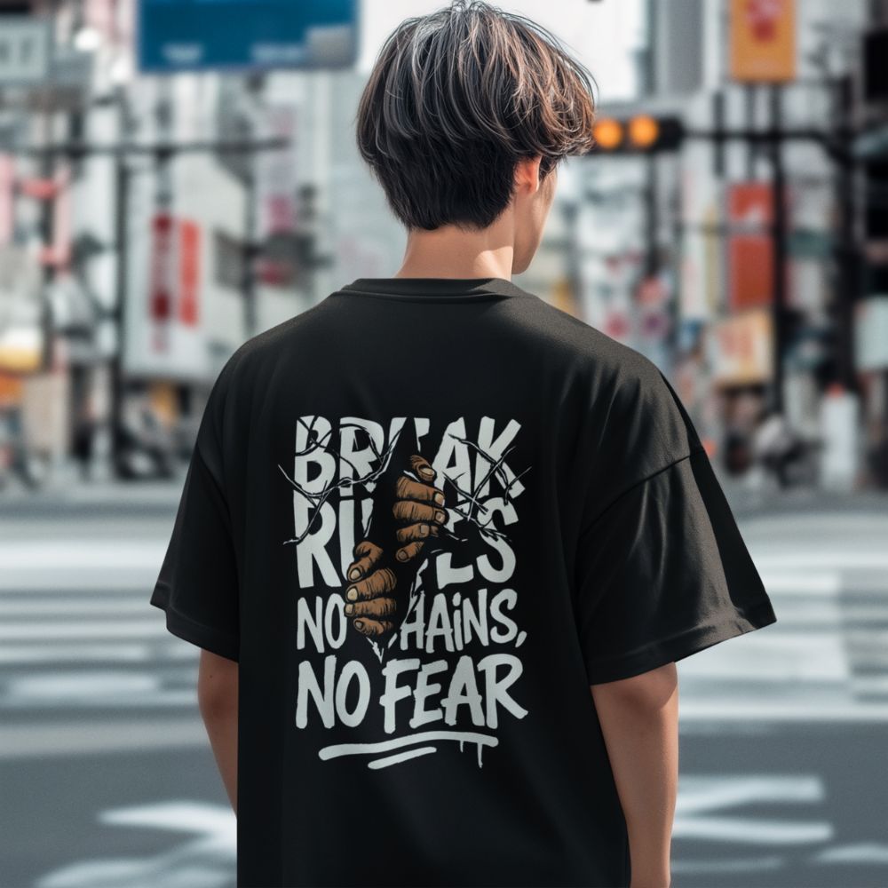 Oversize - Мъжка Тениска Счупи Правилата