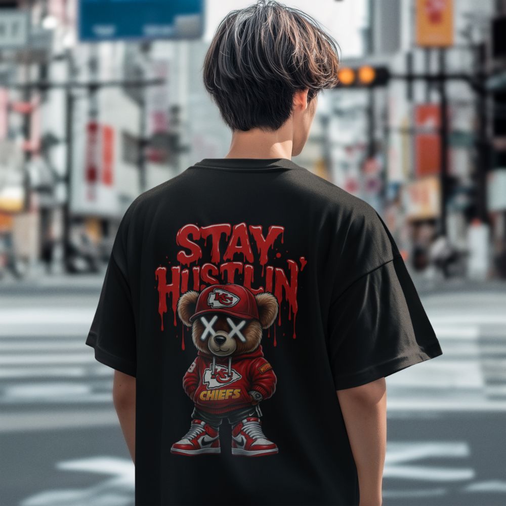 Oversize - Мъжка Тениска Мечо Хъс