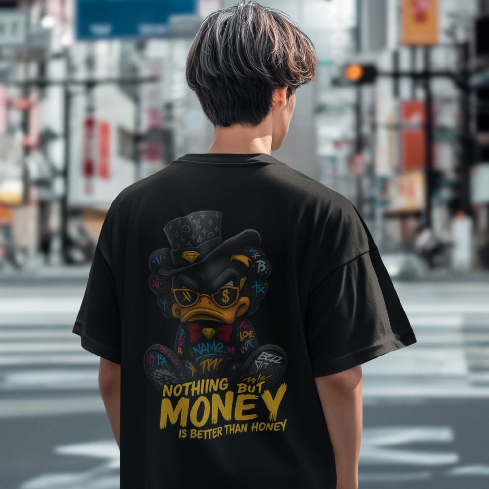 Oversize - Мъжка Тениска Всичко е за кеша