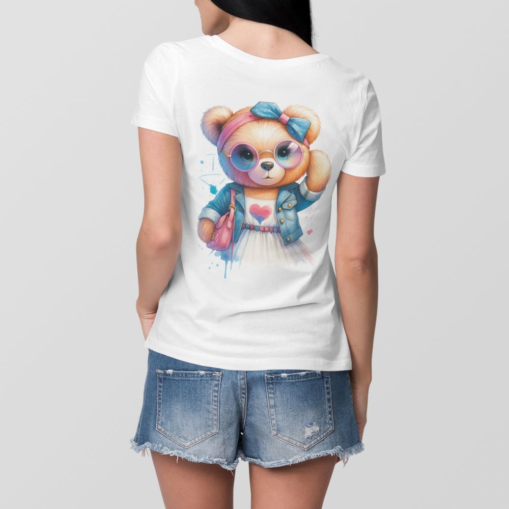 Дамска Тениска Мече с мисия