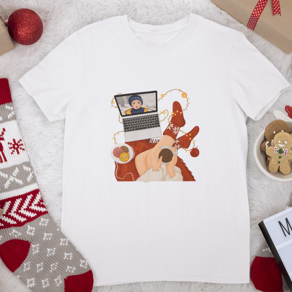 Дамска тениска Коледен уют