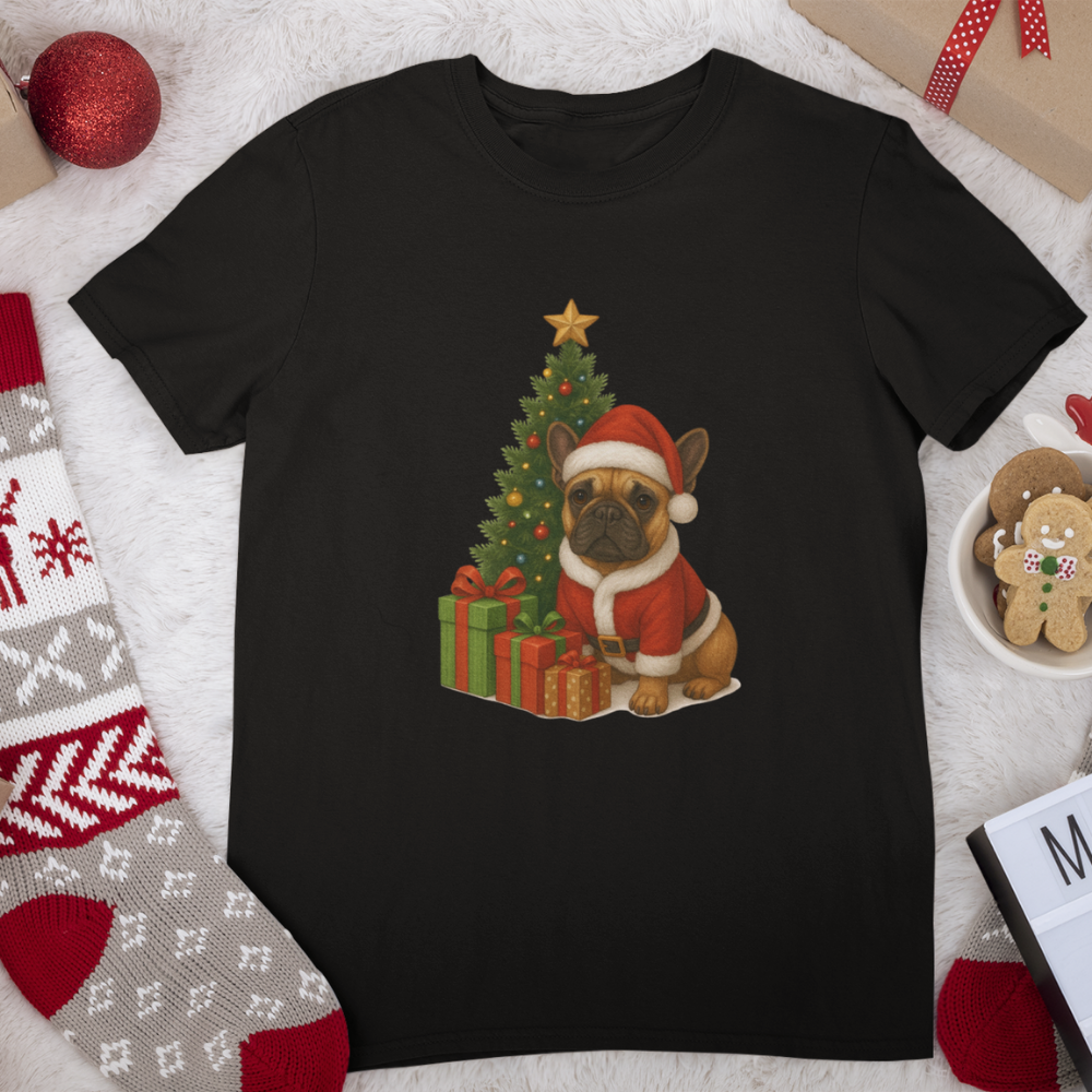 Дамска тениска Frenchie Grinchmas