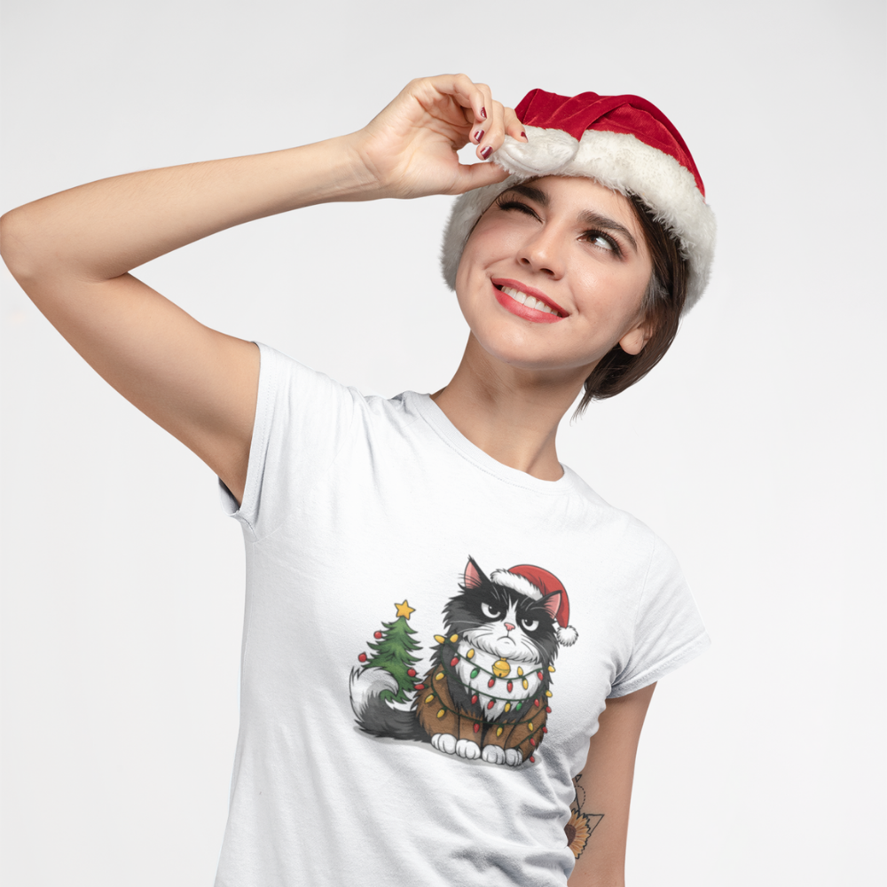 Дамска тениска Not-So-Merry Cat