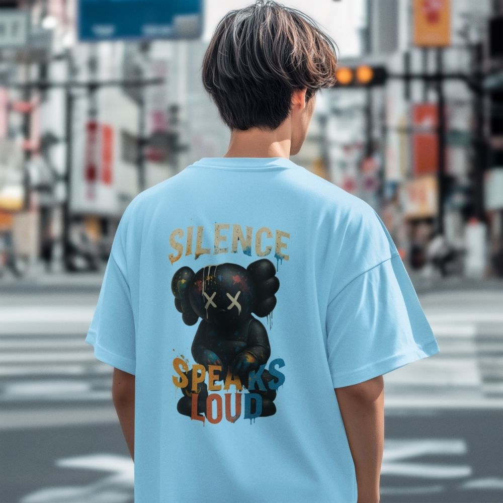 Oversize Мъжка Тениска Изкуството мълчи