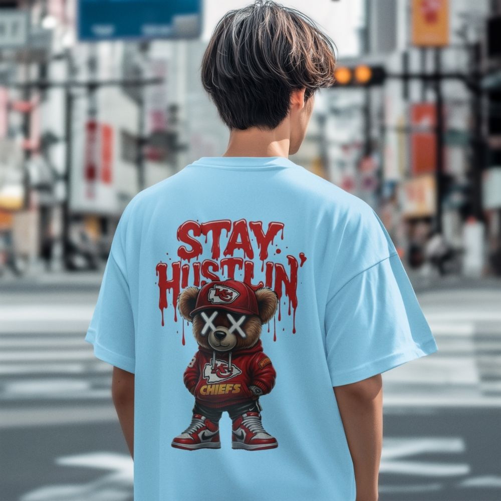 Oversize - Мъжка Тениска Мечо Хъс