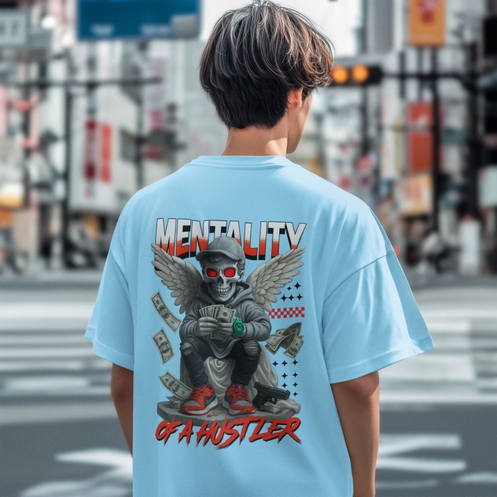 Oversize - Мъжка Тениска Хъс до гроб