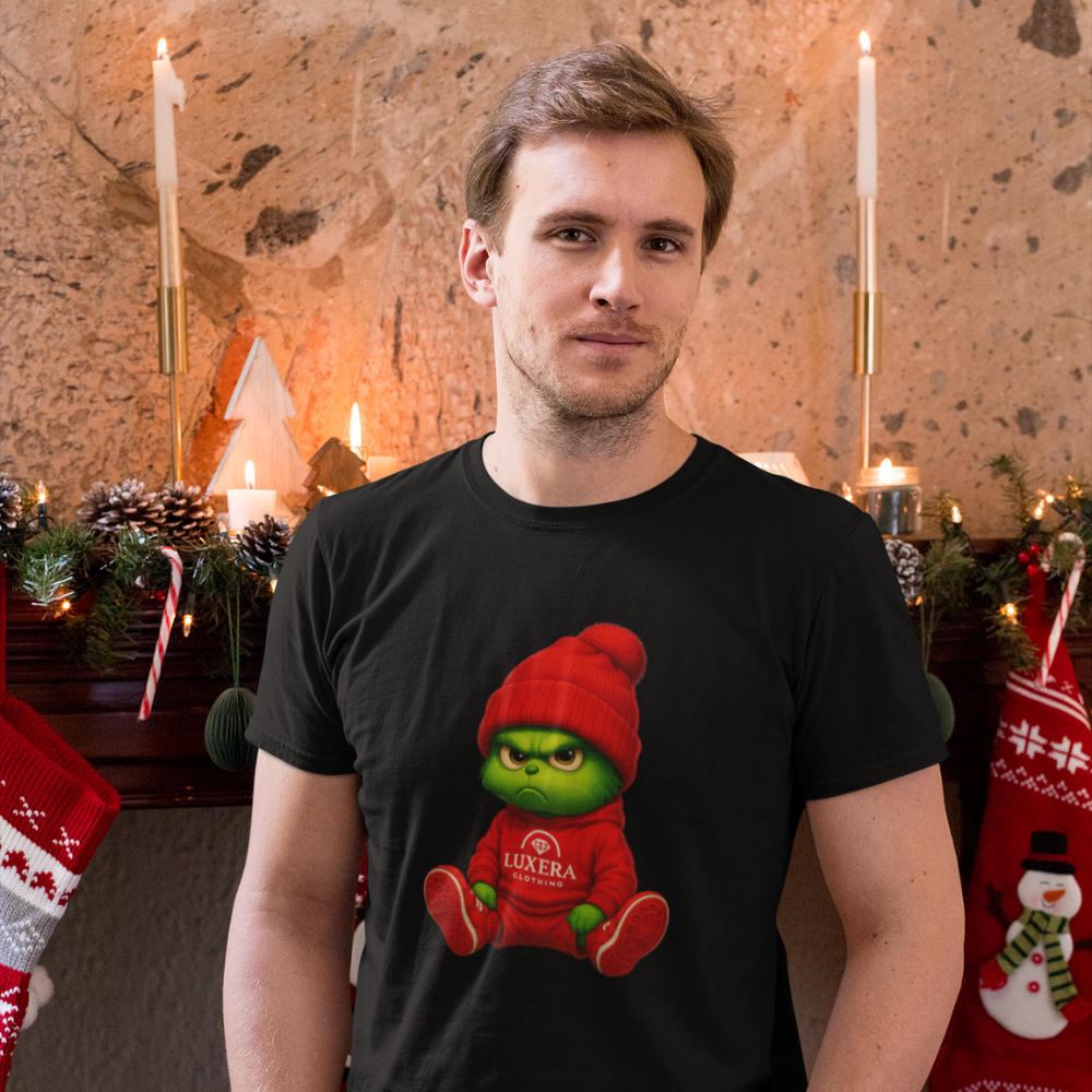 Мъжка тениска Малкият Коледен Гринч