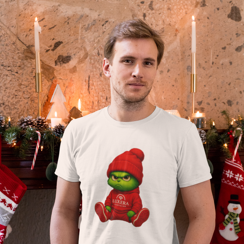Мъжка тениска Малкият Коледен Гринч