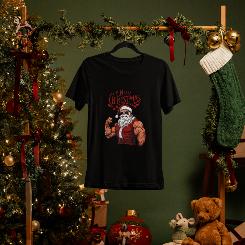 Мъжка тениска  Нацепена Коледа
