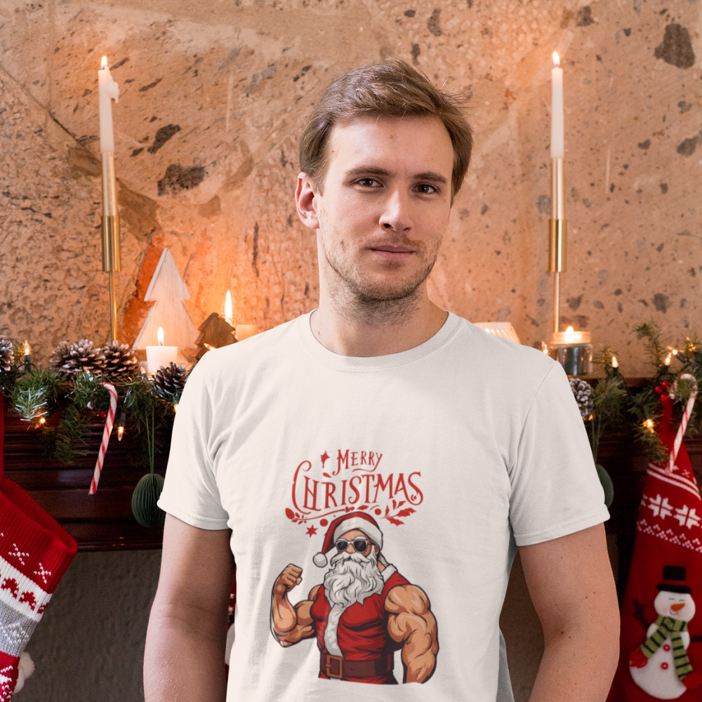 Мъжка тениска  Нацепена Коледа