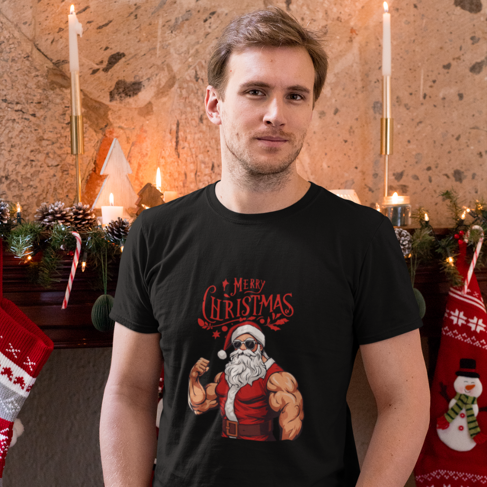 Мъжка тениска  Нацепена Коледа