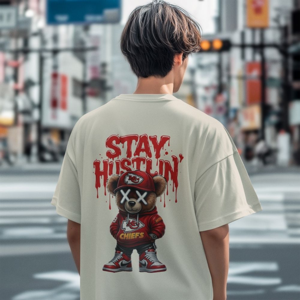 Oversize - Мъжка Тениска Мечо Хъс