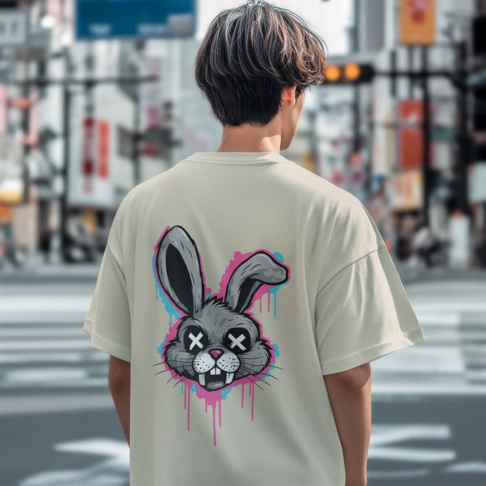 Oversize - Мъжка Тениска Лудият заек