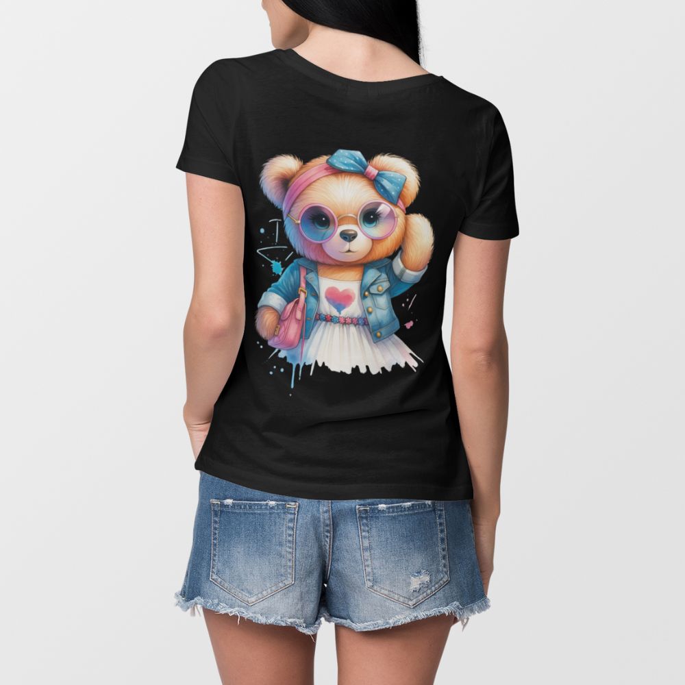 Дамска Тениска Мече с мисия